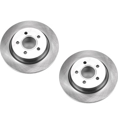 SET-P15EBR1066-2 Powerstop Brake Discs 2-Wheel Set Rear FWD AWD for Volvo C30