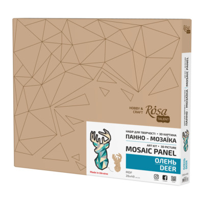 Rosa Talent Deer   Painting Your Puzzle Art Kit. MDF Mosaic Panel 10.24*19.29...