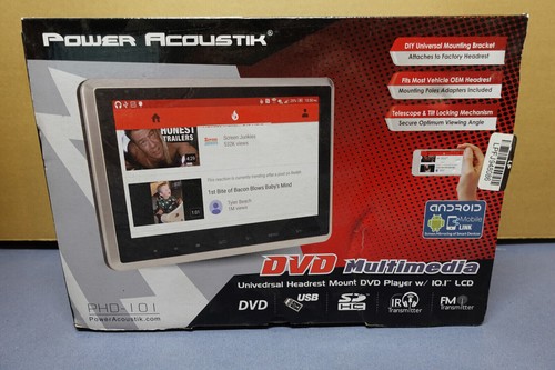 Power Acoustik PHD-101 Universal Headrest Mount Monitor DVD Player w/ 10.3" LCD - Picture 2 of 2