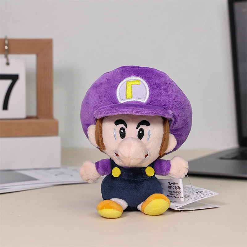 2Pcs Super Mario Bros Plush Wario Waluigi Childhood Baby Stuffed Toys Soft Doll - Image 3 of 4