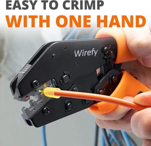 Crimping Tool Set 11 PCS - High Leverage Wire Crimper 9" - Heat Shrink, Nylon... - Picture 6 of 10