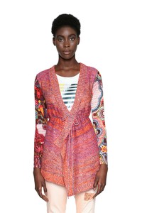 Desigual 109 16 Sparkly Orange 8 Rrp Long Identity Xs Pink xl Uk Cardigan rFfqwr