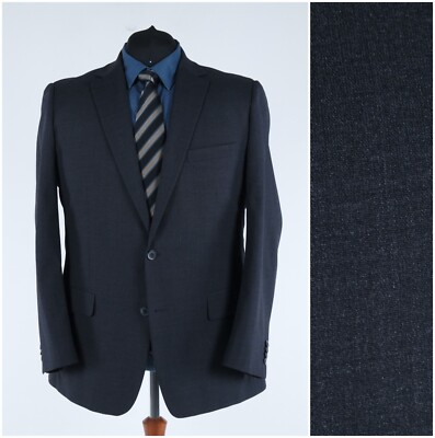 Mens Dark Grey Sport Coat 50R US Size C.COMBERTI Wool Blazer Jacket
