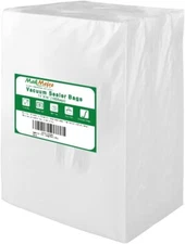 MakMeFre 100 Gallon Size 11x16Inch Vacuum Freezer Sealer Bags for Food BPA Free
