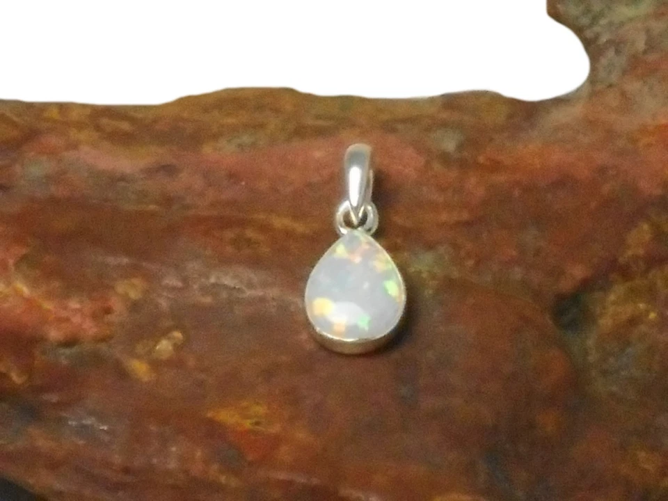 Кулон из стерлингового серебра 925 пробы с белым опалом - Изображение 4 из 4