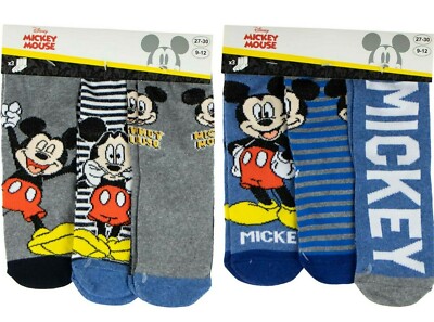 6er Pack Mickey Maus Socken für Jungen Kindersocken 23/26 - 31/34