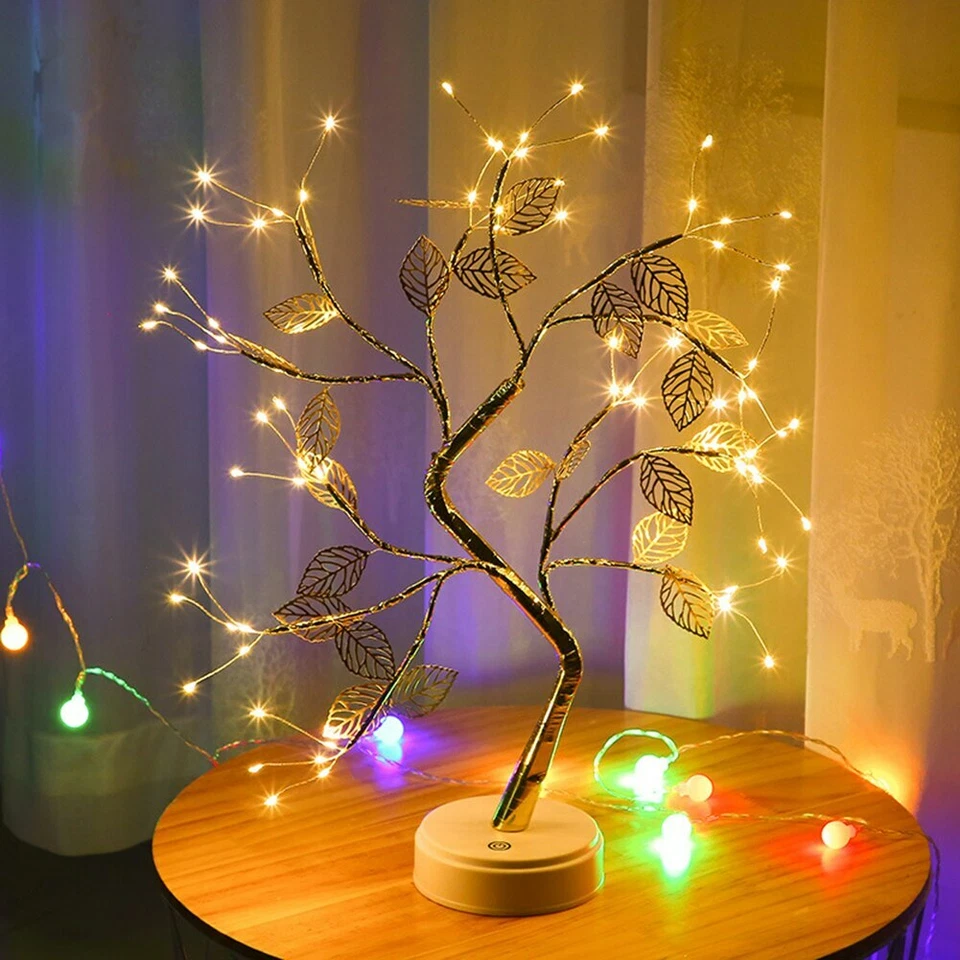 Bonsai LED Night Light Mini Trees Garland Lamp For Home Hotel Party Decors Fairy - Image 2 of 4