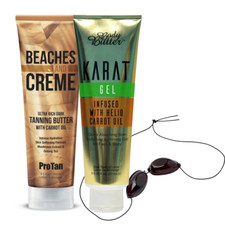 Beaches & Creme Tanning Butter 250ml + Body Butter Karat Gel 251ml + IGOGGLES