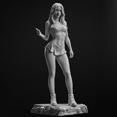 Supergirl by Stepenov Fan Art 1:6 Statue Resin 3D Printed DIY Model Kit