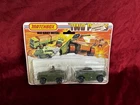 LESNEY MATCHBOX TP13 Olive Stoat + Weasel (Olive Base) Two Pack unopened
