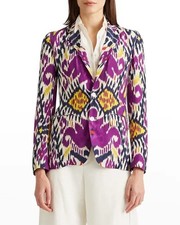 Ralph Lauren Purple Label-Ikat Seidenblazer- ...