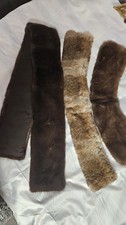 vintage real mink fur scarves featuring brown...