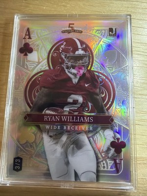 2024 Wild Card 5 Stacked Deck Ryan Williams 3/3 Alabama No. SDJD-RWN