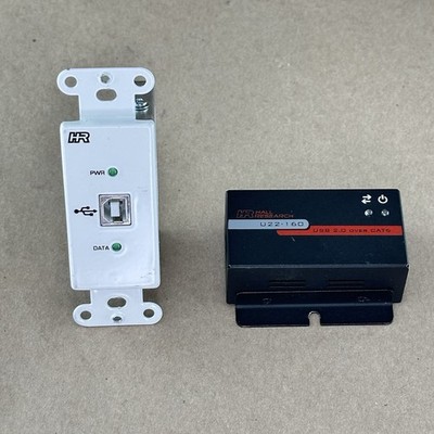 Hall Research U22-160 USB 2.0 Extender with U22-160-DP Receiver   Used