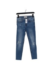 Mango Women's Jeans UK 6 Blue 100% Other Skinny