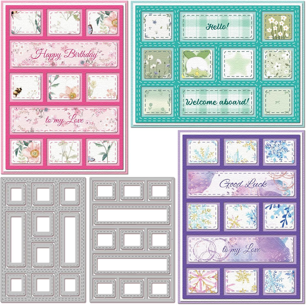 Stanzformen FüR Rechteckige Hintergrundplatten Zum Selbermachen Von Scrapbooking-image