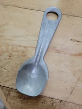 Vintage 8" Aluminum Short'ning and Ice Cream Spoon Lard and Shortening Scoop