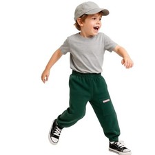 Disney Pants Kids 5 Mickey Co Green Elastic Waistband Cuffs Pockets Jogger