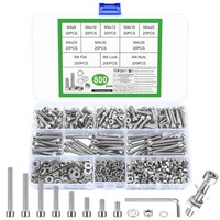 Schrauben Set M4 Edelstahl 800 Stk Sechskantschrauben Mit Muttern