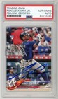 Ronald Acuna Jr 2018 Topps Update Autograph Rookie Card #US250 PSA/DNA (Smear)
