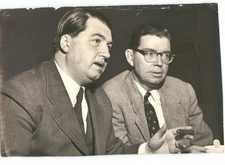 Visiting Judge DR KARL HARRINGER & Leo F Cain VINTAGE 1954 Press Photo