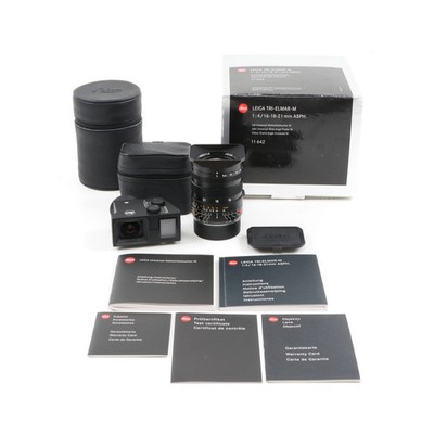 LEICA 16-18-21MM F4 TRI-ELMAR-M ASPH 6-BIT WATE SET + BOX 11642 #5726