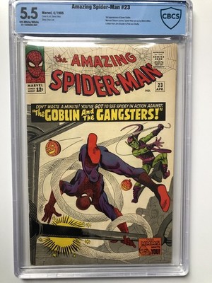AMAZING SPIDER-MAN 23 (1965) CBCS 5.5 - Marvel Ditko MCU Green Goblin