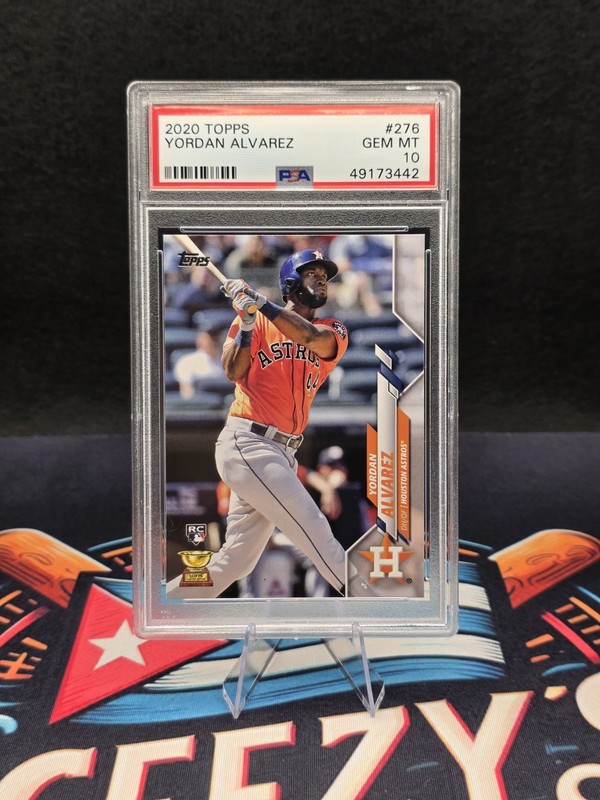 2020 Topps Yordan Alvarez #276 Orange Jersey (RC) Rookie Card PSA GEM MINT 10