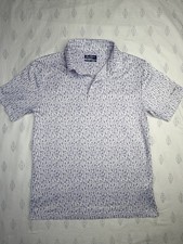 New Men's Ben Hogan Performance S/S Golf Conversational Print Polo Shirt Size S
