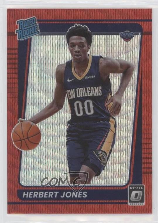 2021-22 Panini Donruss Optic Rated Red Wave Prizm Herbert Jones #157 Rookie RC
