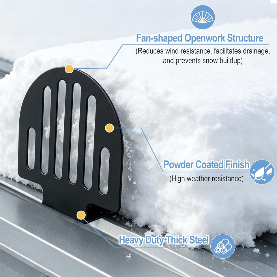 50 Pack Snow Guards for Metal Roof,Standing Seam Snow Stop Brackets | eBay