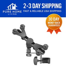360  Swivel Adjustable Tablet Mount for Microphone Stand   Lightweight  Durable