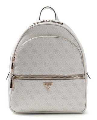 GUESS Manhattan II Backpack L Rucksack Rucksack Bone Logo creme taupe Neu