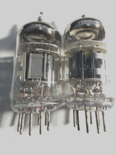 12AX7 Tube New Shuguang Match Pair Silvered Pins 80s TV7 Tested Think Fender Amp