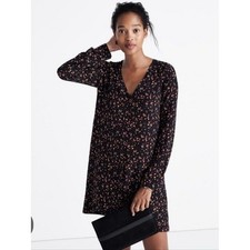 Madewell x Sézane Elly silk floral mini dress Size L