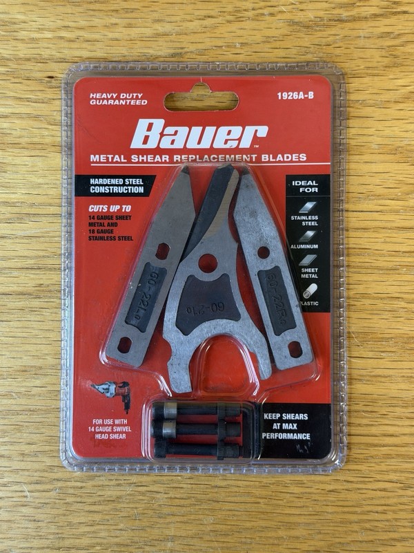 BAUER Swivel Shears Replacement Blades and Bushings 1926A-B (ECP008974)