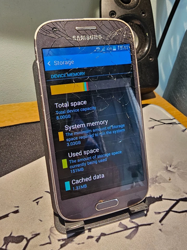 VGC (EE NETWORK) Working Samsung Galaxy Ace 4 Grey Unlocked 8GB Smartphone, photo 3 of 5
