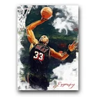 Alonzo Mourning #3 Art Card Limited 27/50 Edward Vela Signed (Miami Heat)