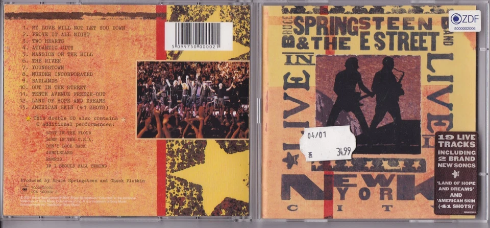 Bruce Springsteen & The E Street Band – Live In New York City  (Doppel CD) - Bild 1 von 1