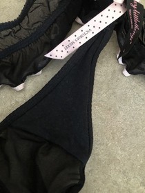 Womens Victorias Secret Sexy Little Things Thong Panties Size L Ruffle SLT 2008