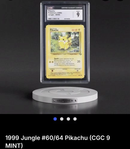 1999 Jungle #60/64 Pikachu (CGC 9MINT)