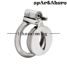 Super Small Flat Bird Chastity Cage Stainless Steel Male Devices Belt Men Ring
