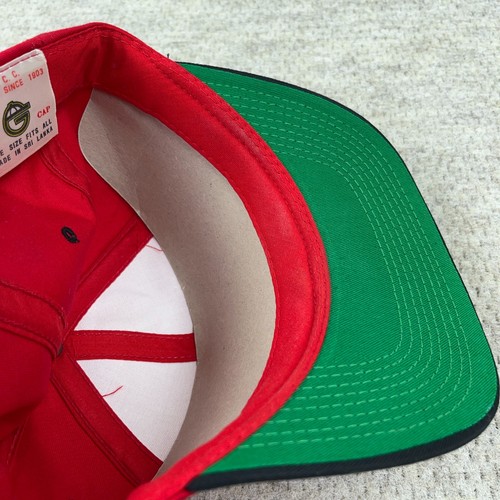 Vintage Chicago Blackhawks Hat Snapback 90s Red Black G Cap NHL Hockey Adult - Picture 6 of 9
