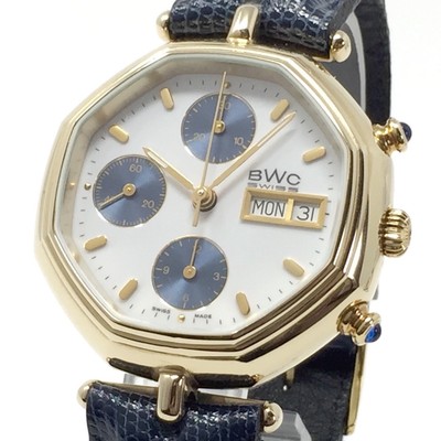 BWC (like new & unworn) Chronograph New-Old-Stock Valjoux 7760 Full-Set Gold