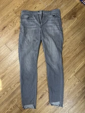 Joes Jeans Lacey High Rise Skinny Ankle Jeans Gray size 30