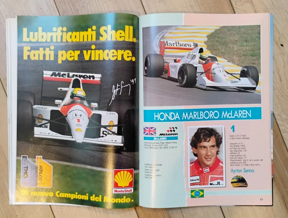 Formula 1 Grand Prix Program Imola San Marino 1992 - Image 3 of 4