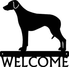 Rhodesian Ridgeback Dog Welcome Sign - Made in America - Outdoor Decor