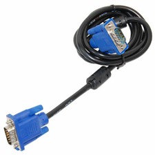 HQRP 5ft 1.5m VGA SVGA Super VGA 15-pin M/M Cable Cord for TV PC Monitor LCD