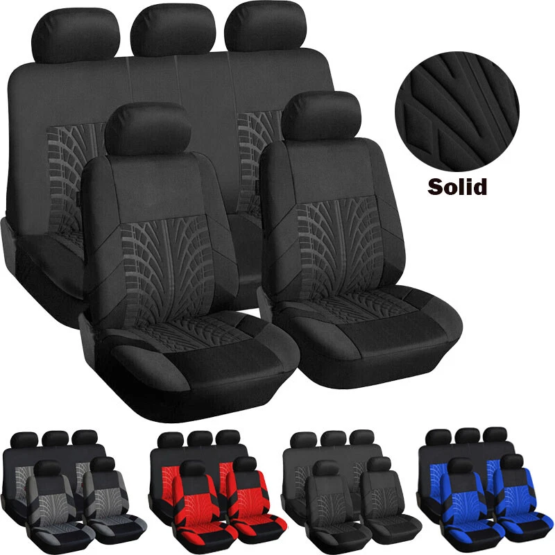 For Dodge Full Set Premium Cloth Car Seat Cover Protector Front Rear Cushion Pad Foto 4 de 4