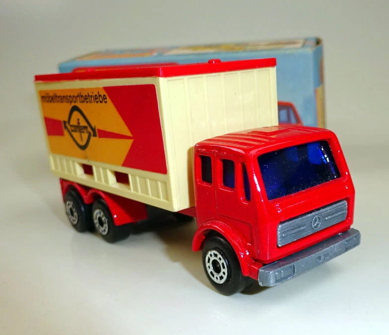 Matchbox SF Nr. 42C Mercedes Benz Container Truck "Confern" top in Box - Bild 2 von 4